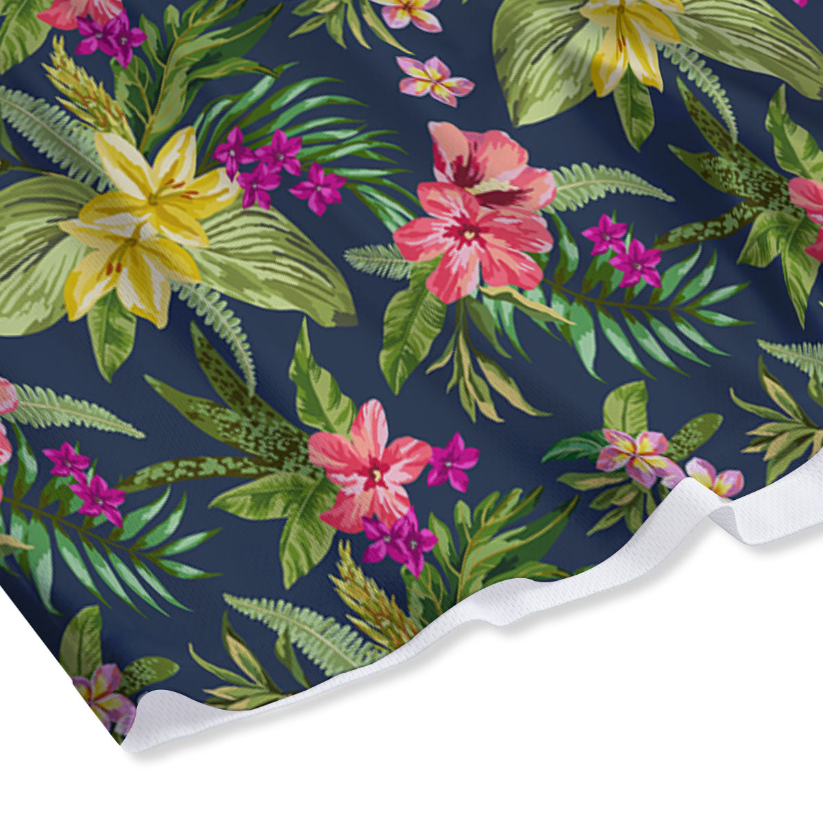 Flowers Hawaii Floral Print Pattern Mesh Shorts