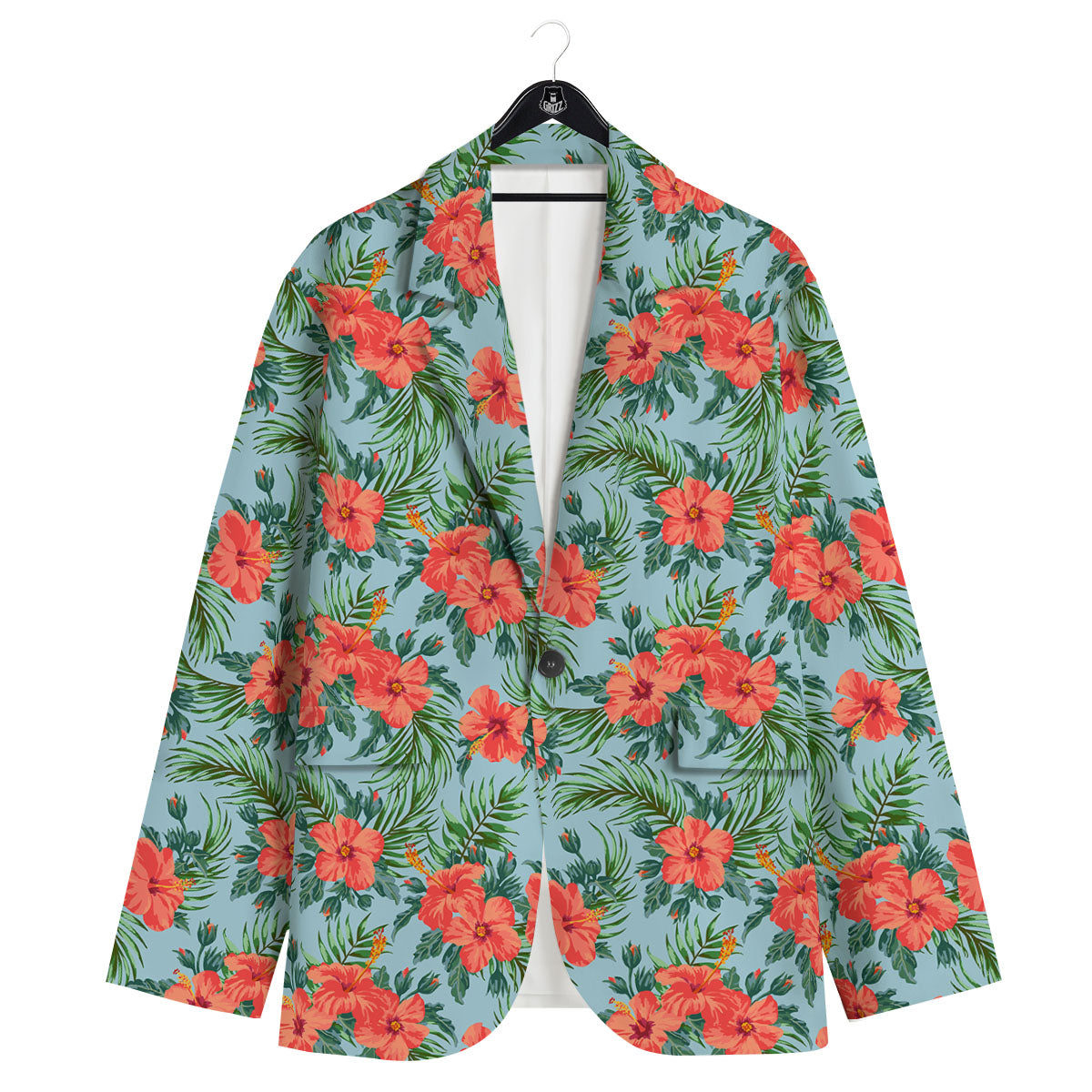 Flowers Hawaiian Hibiscus Print Pattern Men's Sport Coat-grizzshop