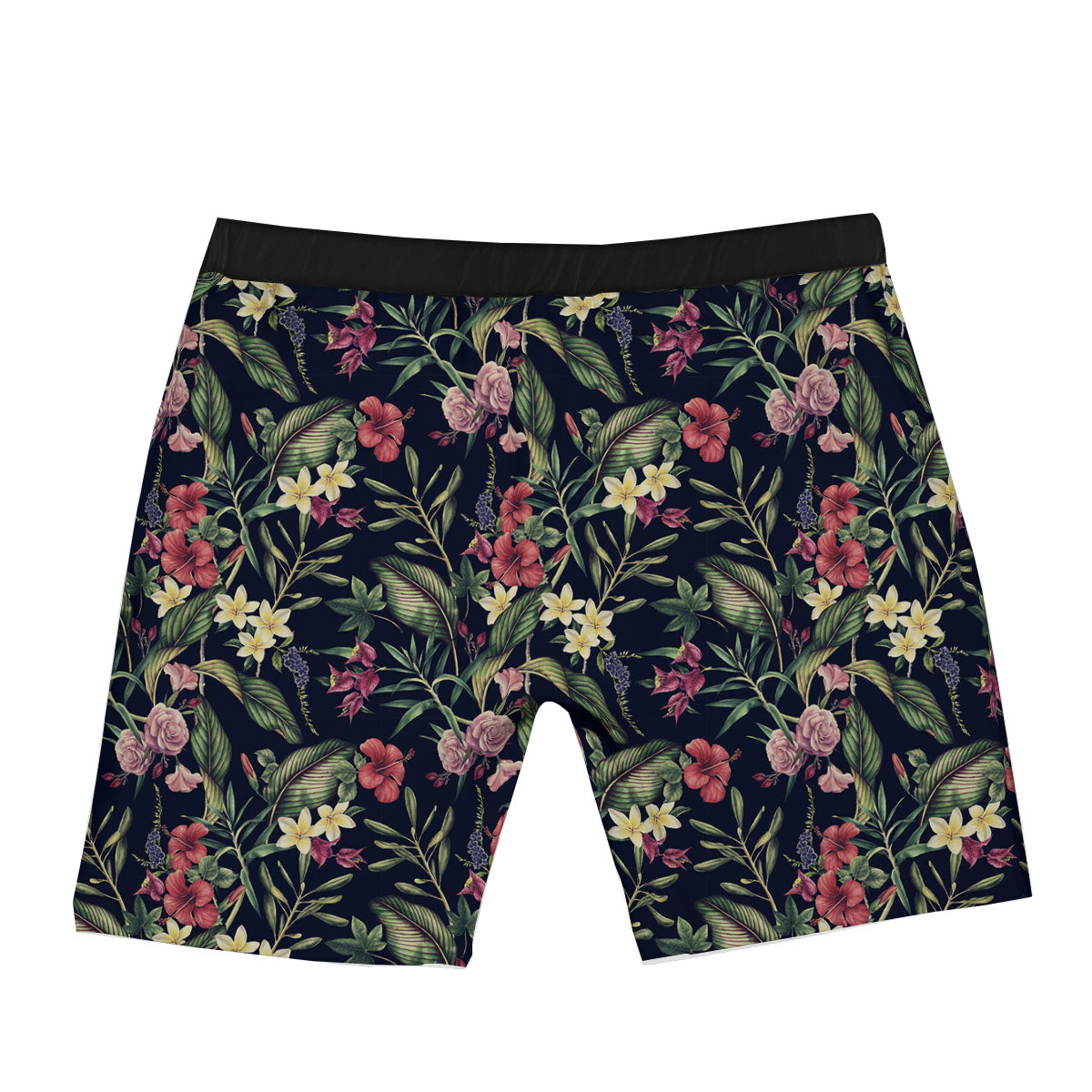 Flowers Hawaiian Tropical Print Pattern Boxer Briefs-grizzshop