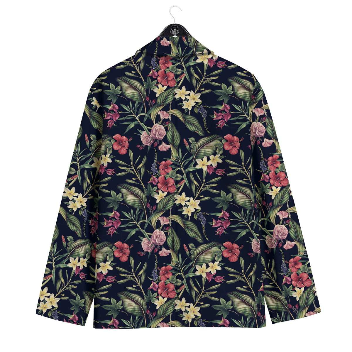 Flowers Hawaiian Tropical Print Pattern Men's Sport Coat-grizzshop