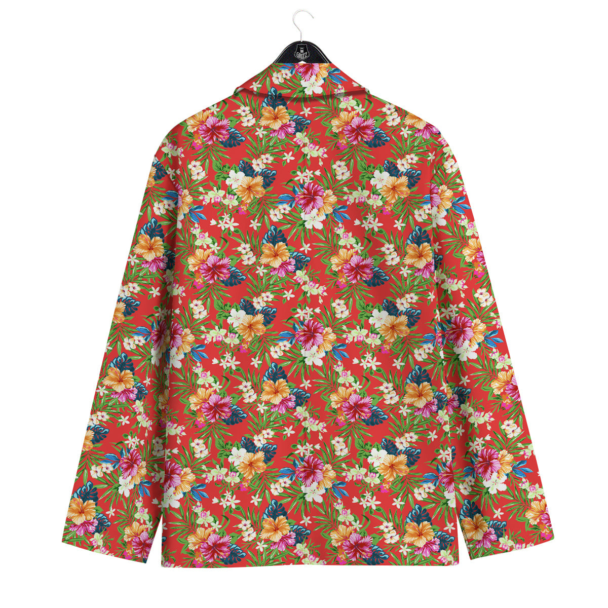 Flowers Hibiscus Colorful Print Pattern Men's Sport Coat-grizzshop