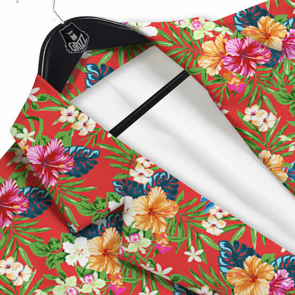 Flowers Hibiscus Colorful Print Pattern Men's Sport Coat-grizzshop