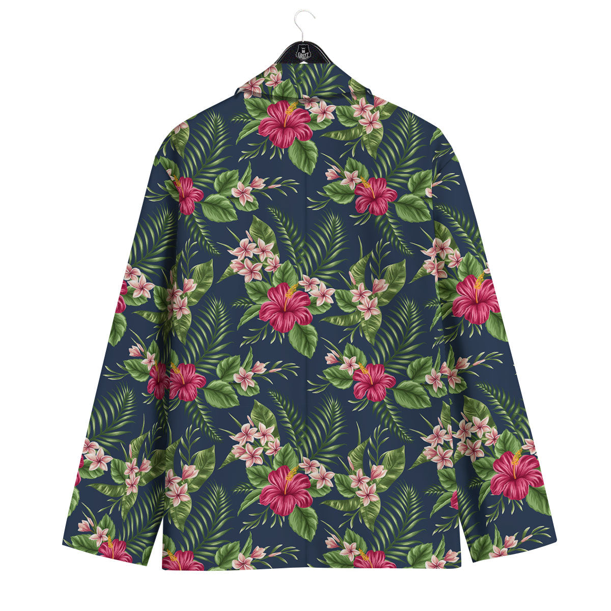Flowers Hibiscus Plumeria Print Pattern Men's Sport Coat-grizzshop