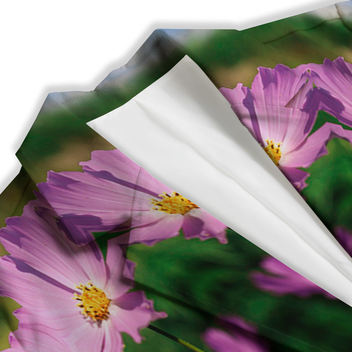 Flowers Kaleidoscope Pink And Blue Print Women's Blazer-grizzshop