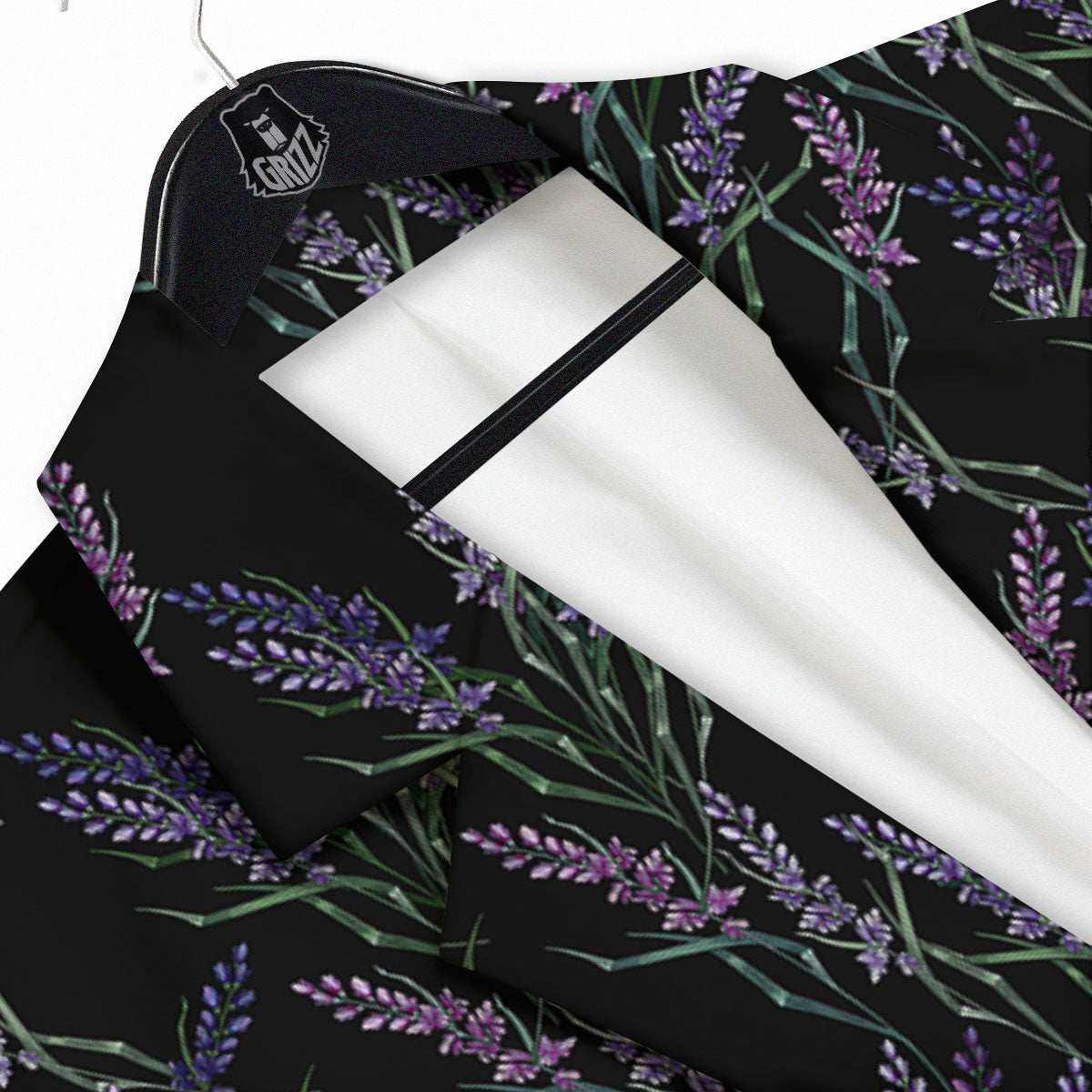 Flowers Lavender Print Pattern Men's Sport Coat-grizzshop