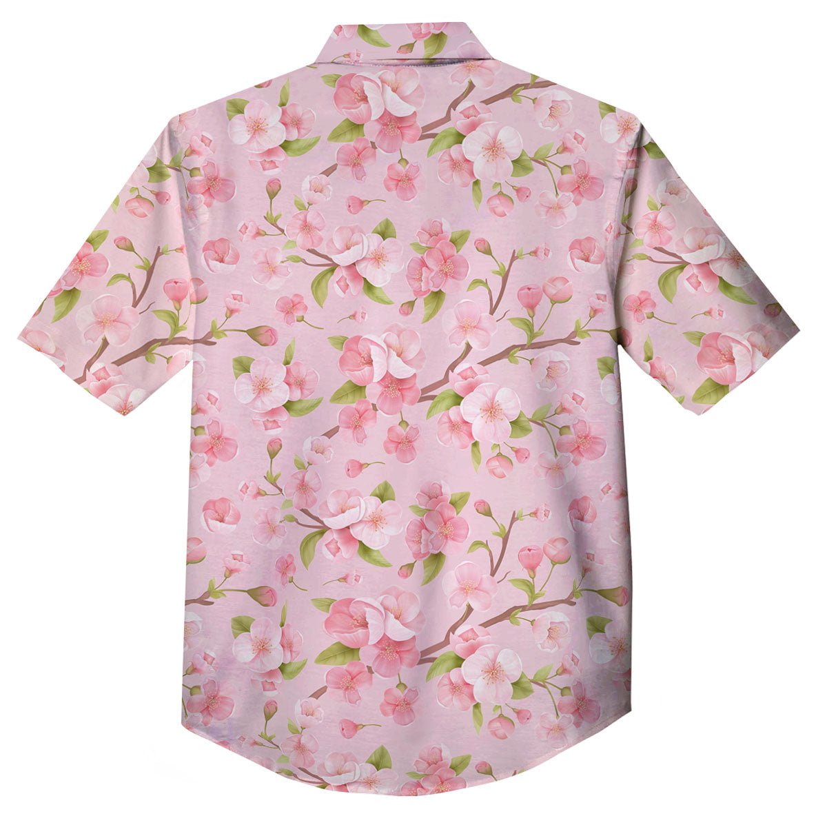 Flowers Pink Print Pattern Button Up Shirt-grizzshop