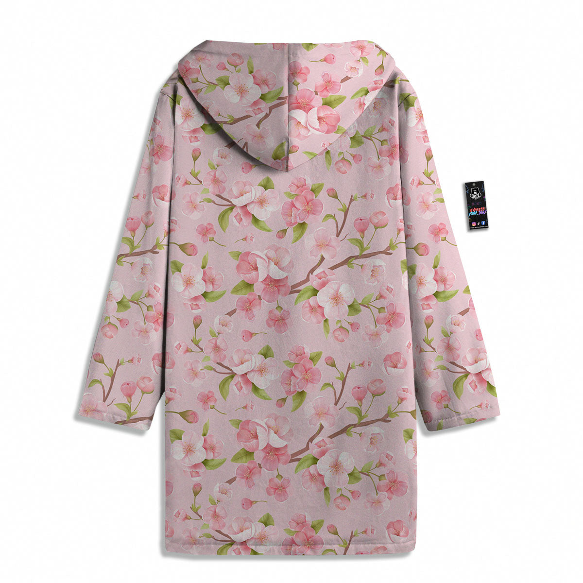 Flowers Pink Print Pattern Men's Windbreaker Jacket-grizzshop