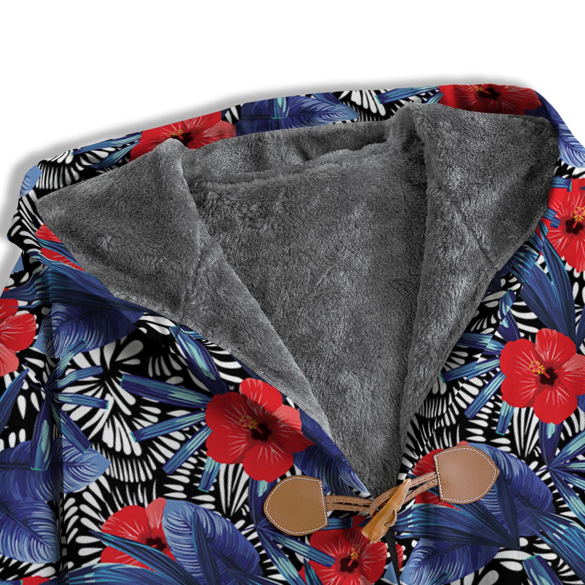 Flowers Red Hibiscus Print Pattern Men's Windbreaker Jacket-grizzshop