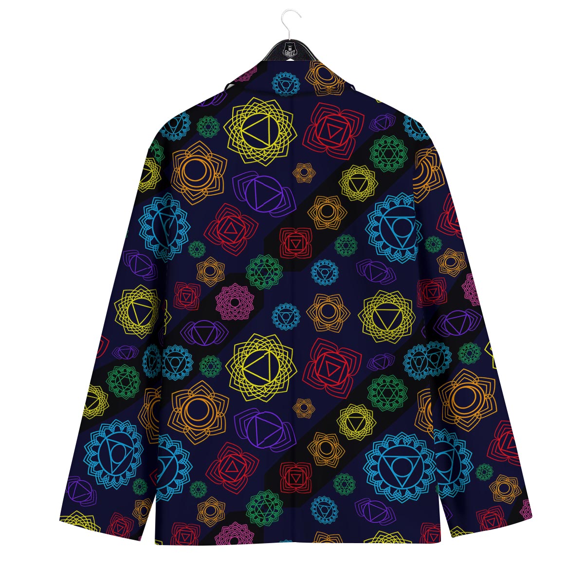 Flowers Seven Chakras Print Pattern Men's Sport Coat-grizzshop