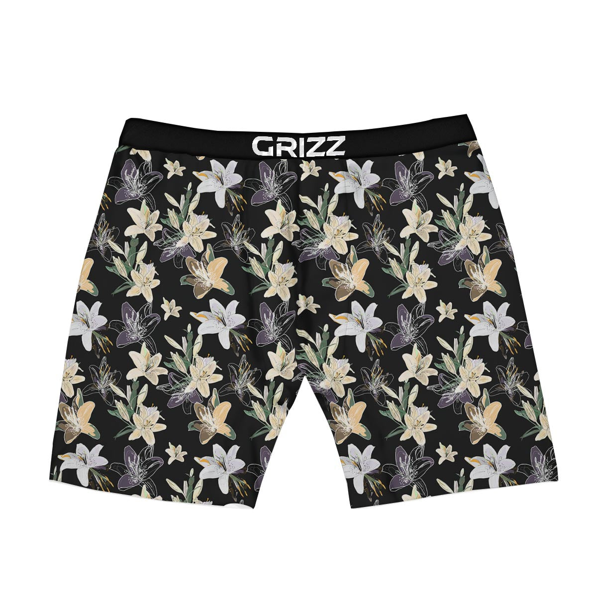 Flowers Spring Lily Print Pattern Boxer Briefs-grizzshop