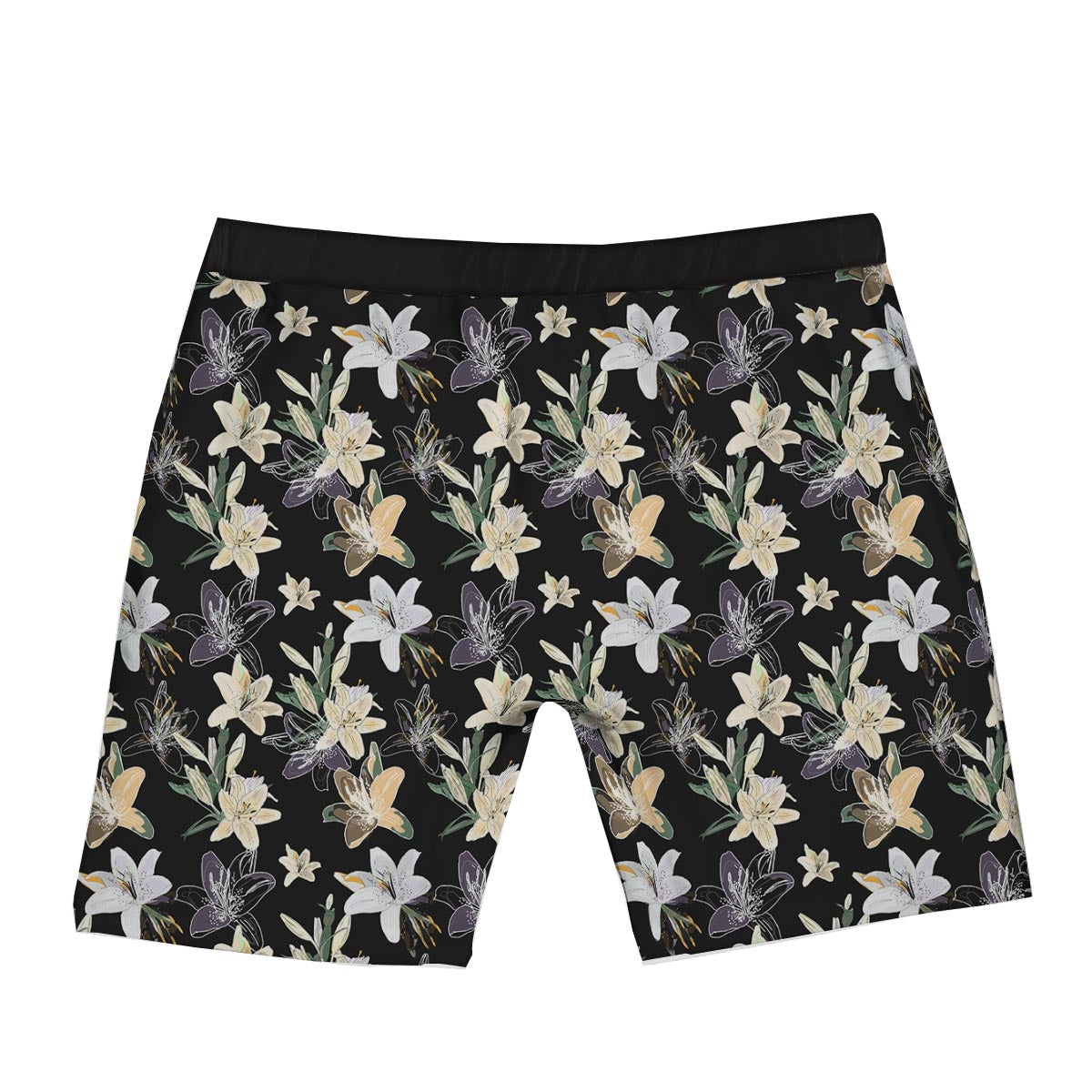Flowers Spring Lily Print Pattern Boxer Briefs-grizzshop