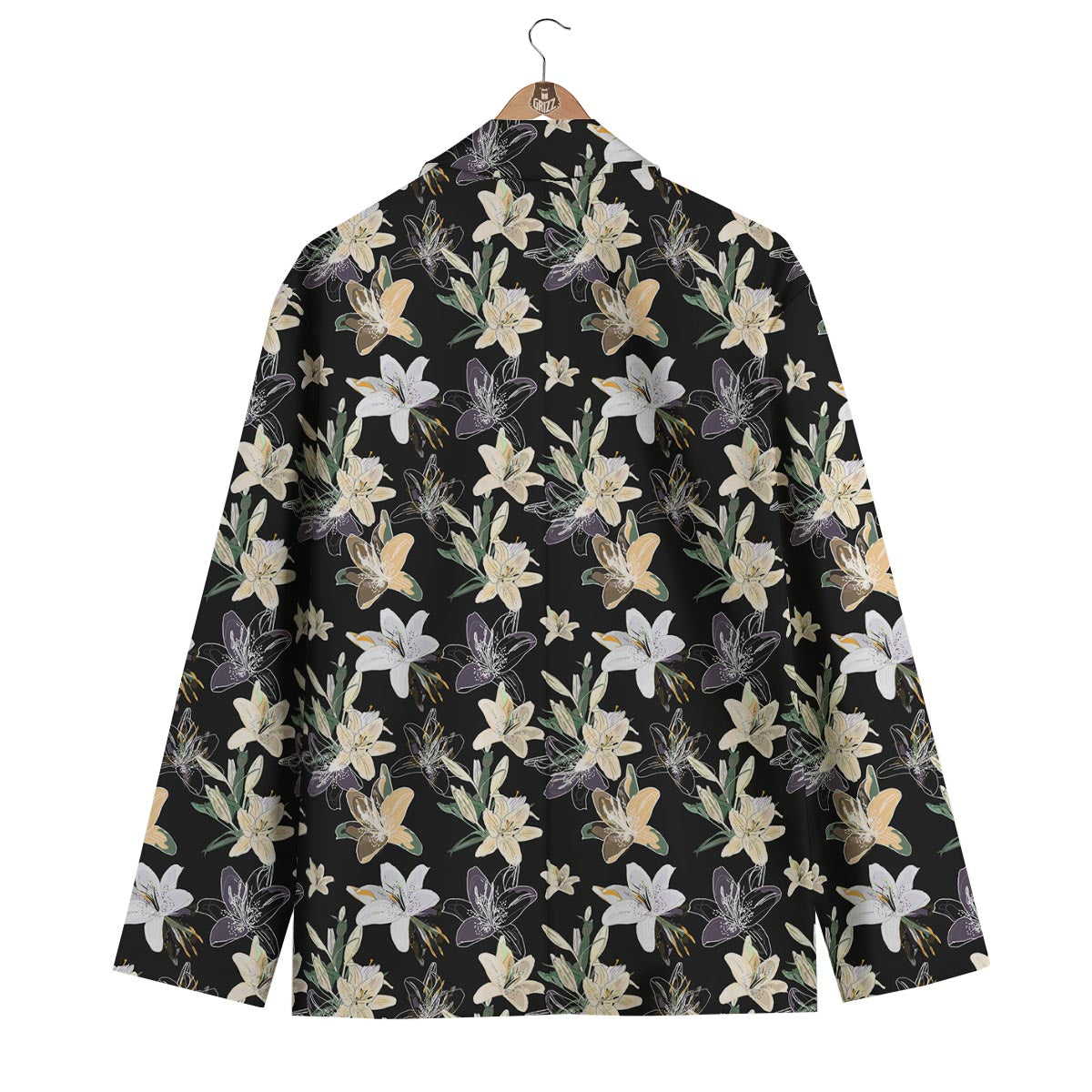 Flowers Spring Lily Print Pattern Men's Blazer-grizzshop