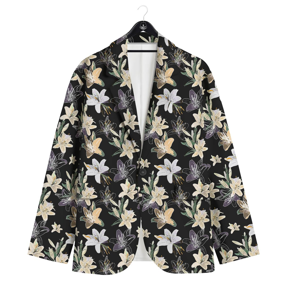 Flowers Spring Lily Print Pattern Men's Sport Coat-grizzshop