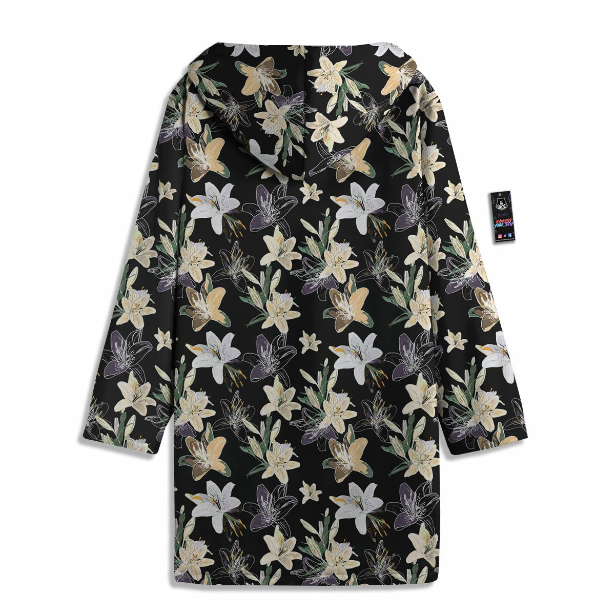 Flowers Spring Lily Print Pattern Men's Windbreaker Jacket-grizzshop