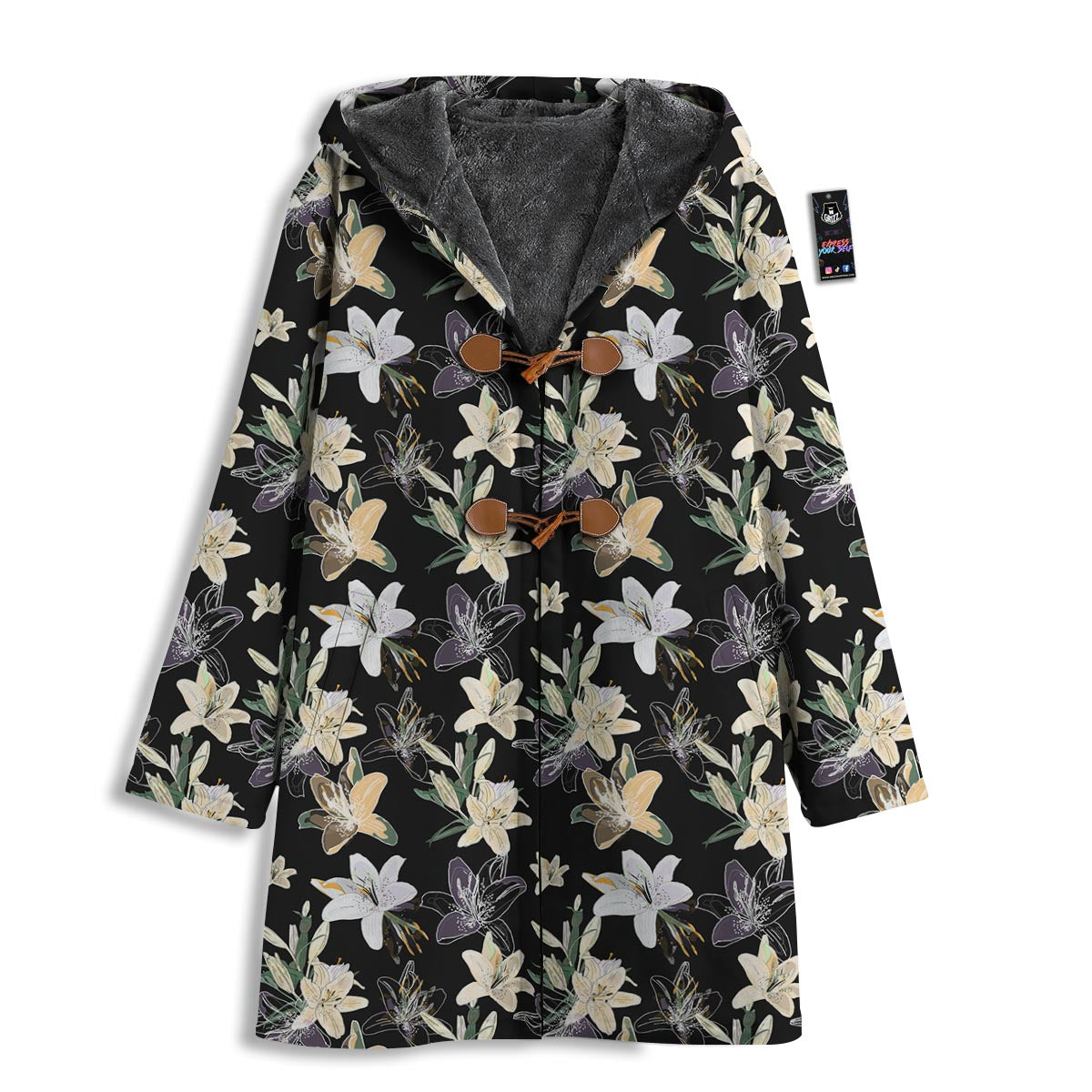 Flowers Spring Lily Print Pattern Men's Windbreaker Jacket-grizzshop