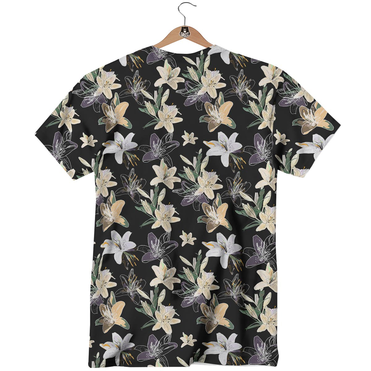 Flowers Spring Lily Print Pattern T-Shirt-grizzshop