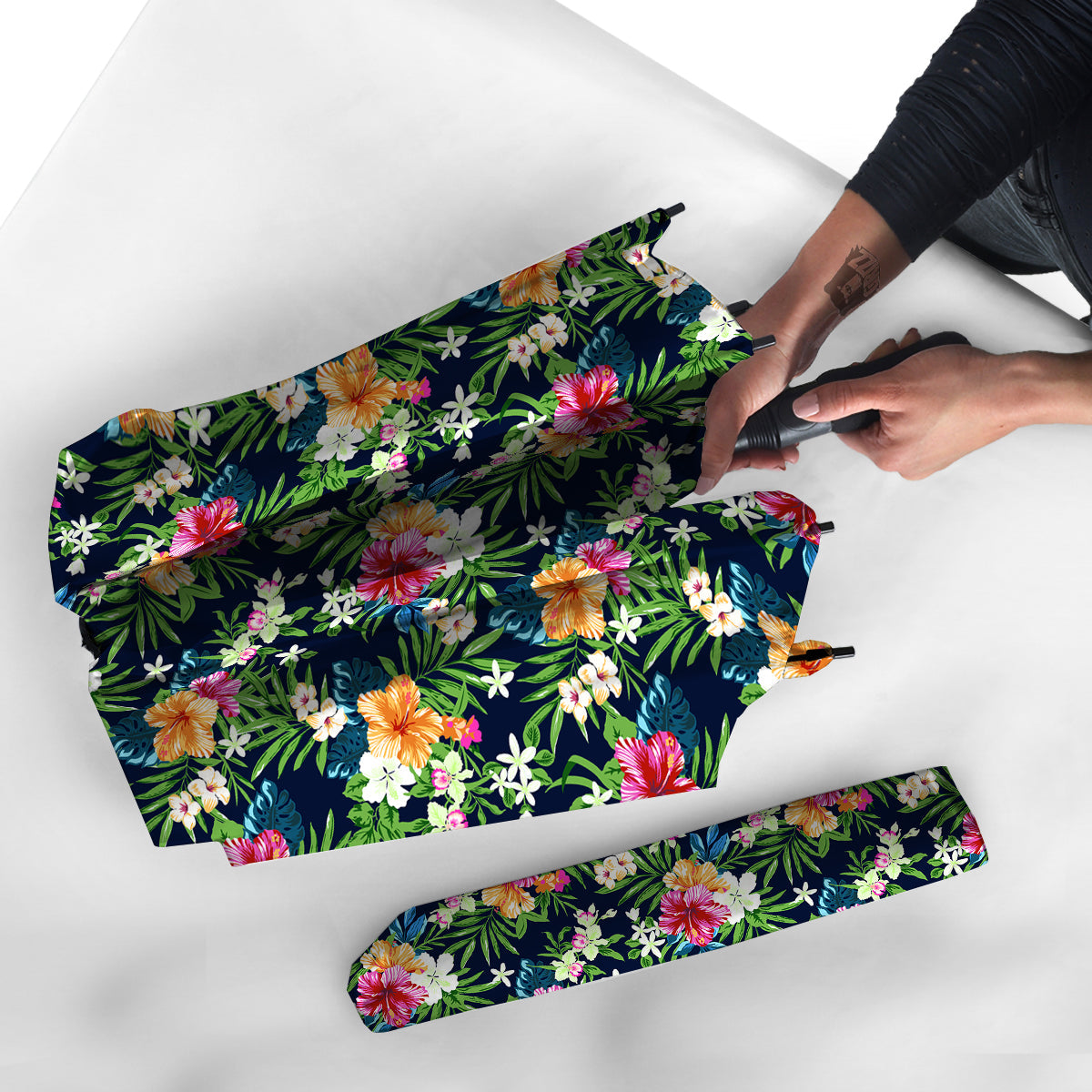 Flowers Tropical Print Pattern Umbrella-grizzshop