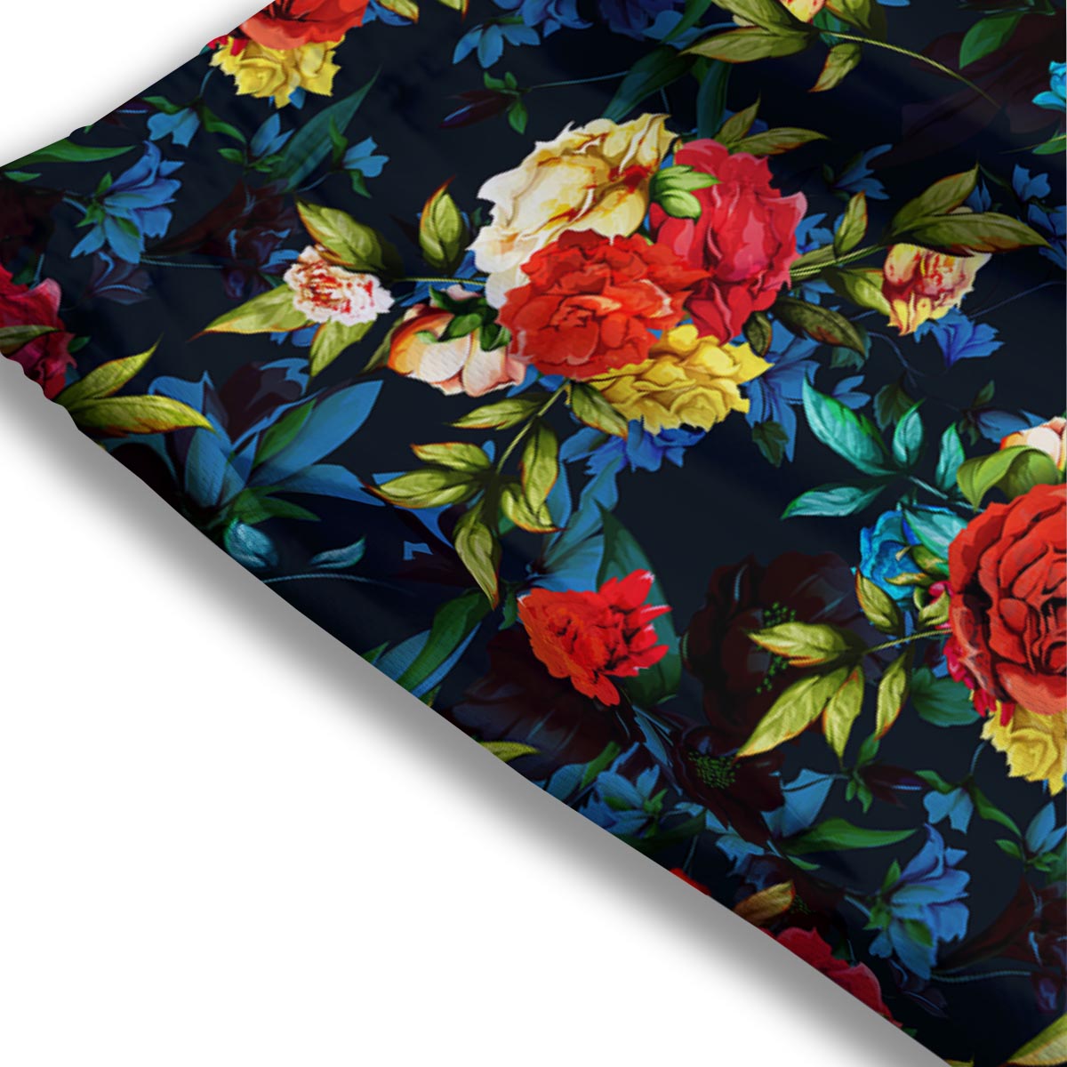 Flowers Yellow And Red Print Pattern Mesh Shorts-grizzshop