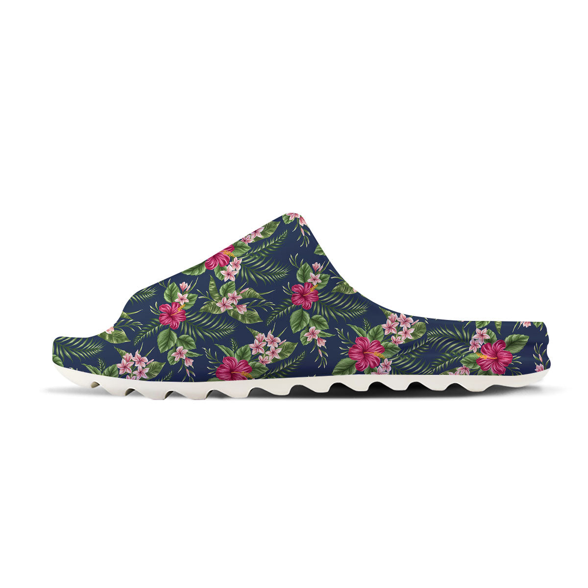 Flowers Hibiscus Plumeria Print Pattern Sandals-grizzshop