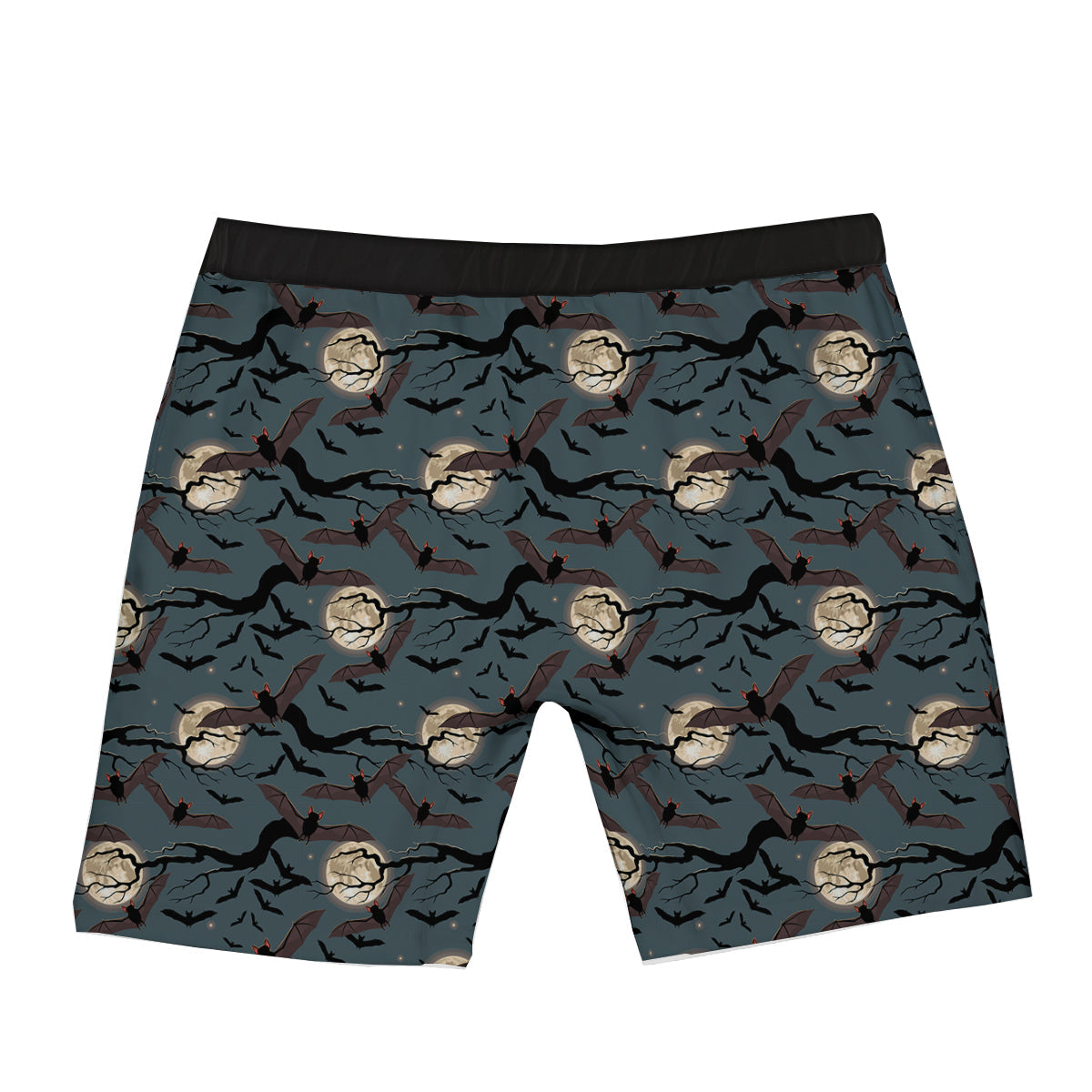 Flying Bat In The Moonlight Print Pattern Boxer Briefs-grizzshop