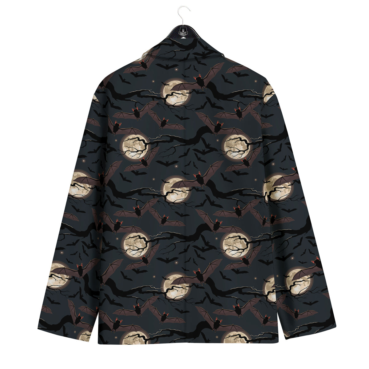 Flying Bat In The Moonlight Print Pattern Men's Sport Coat-grizzshop