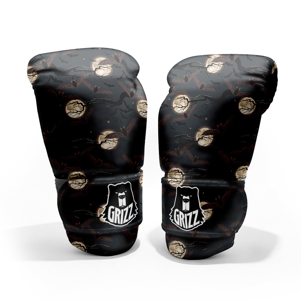 Flying Bat In The Moonlight Print Pattern Pro Boxing Glove