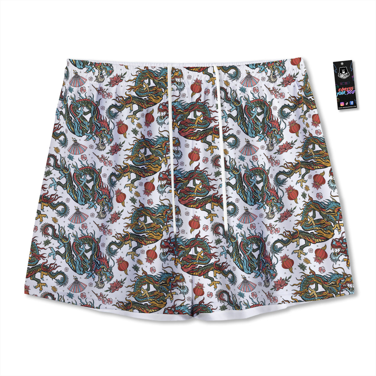 Hyperspace Galaxy Print Mesh Shorts