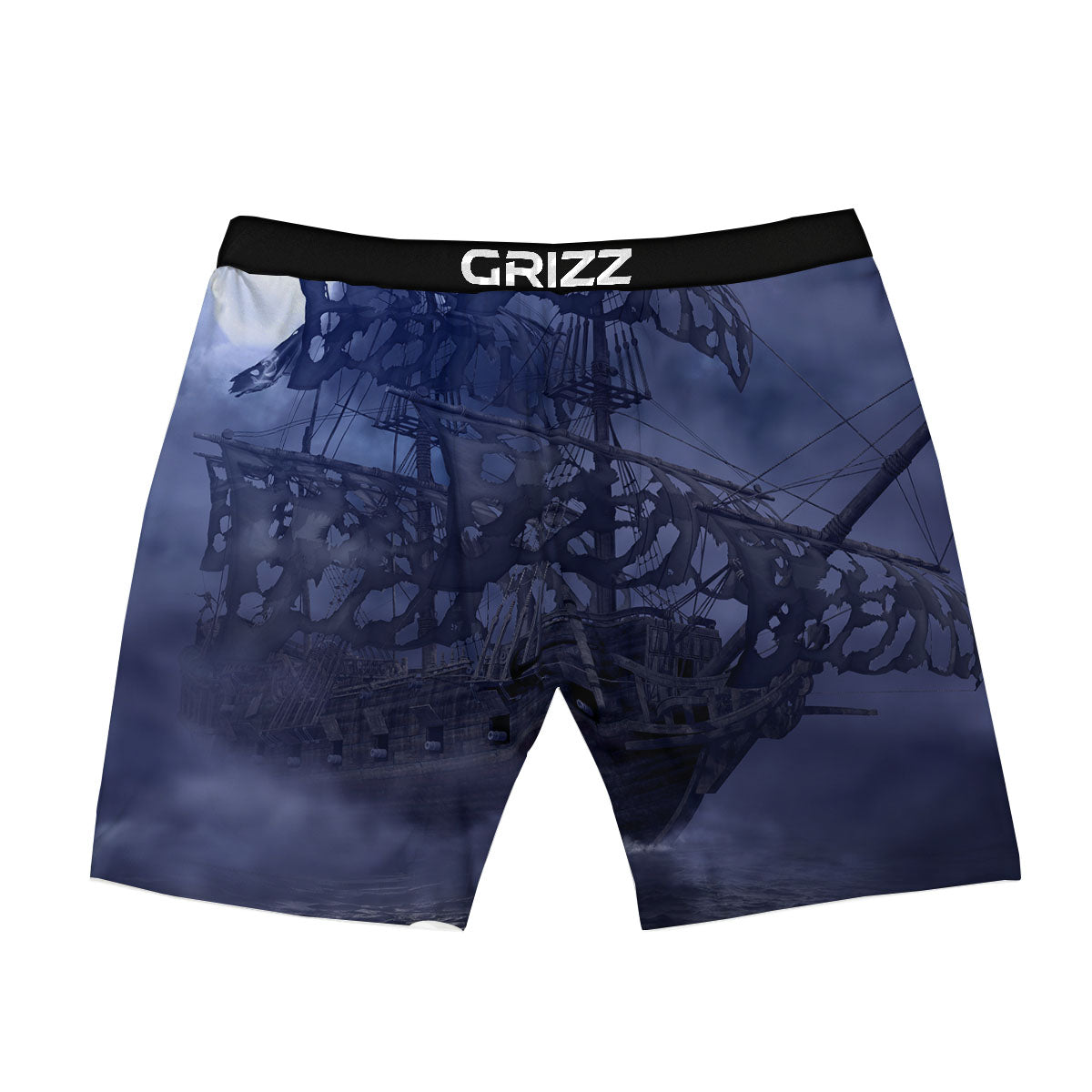 Flying Dutchman Ghost Pirate Ship Print Boxer Briefs-grizzshop