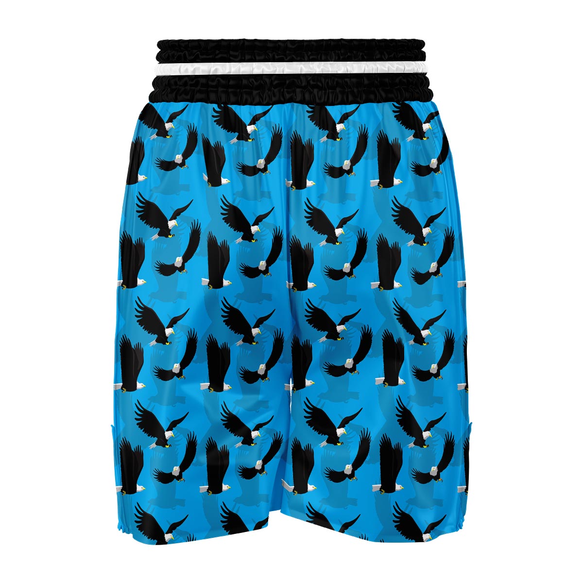 Flying Eagle Pattern Print Boxing Shorts-grizzshop