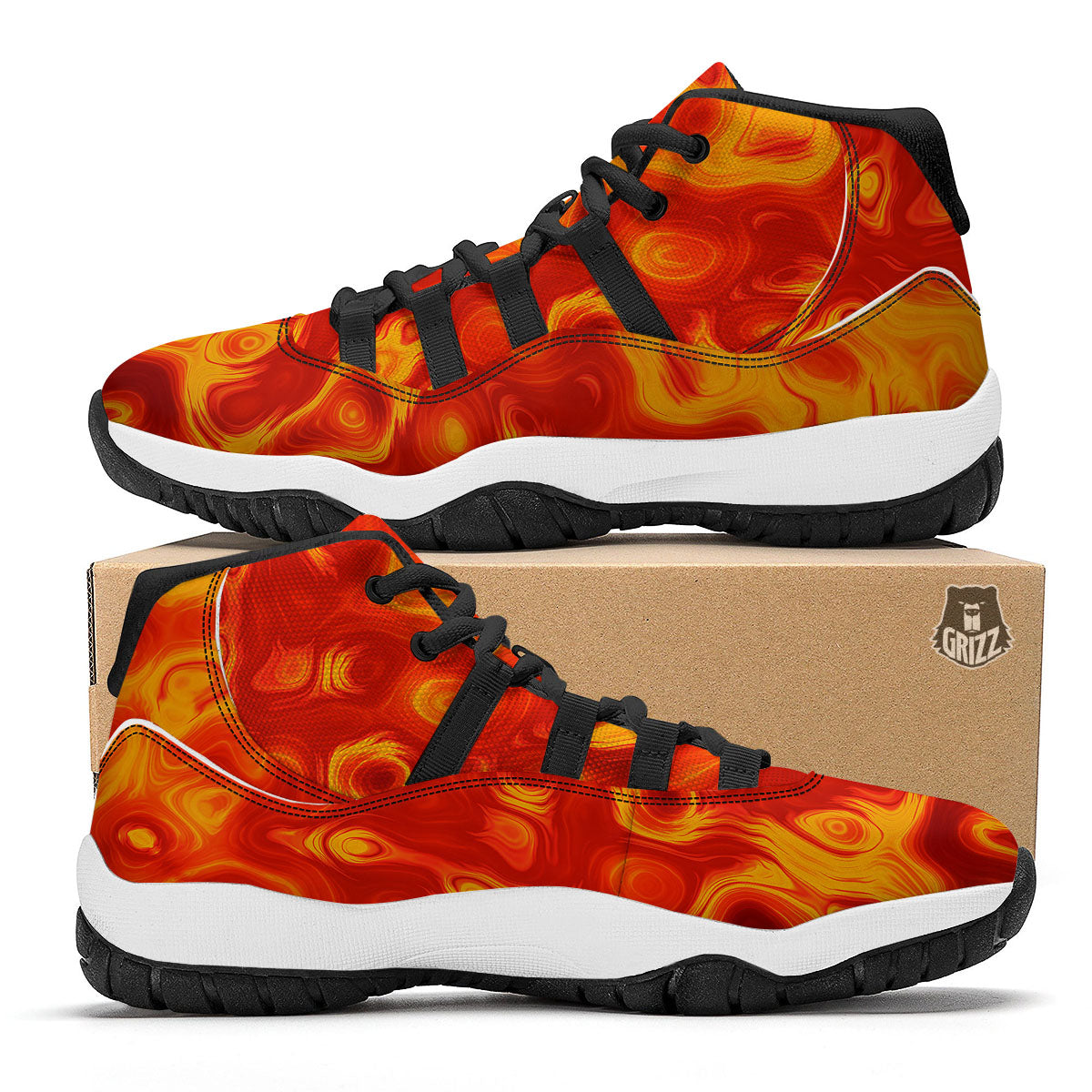 Flying US Dollar Money Print Black Bball Shoes-grizzshop