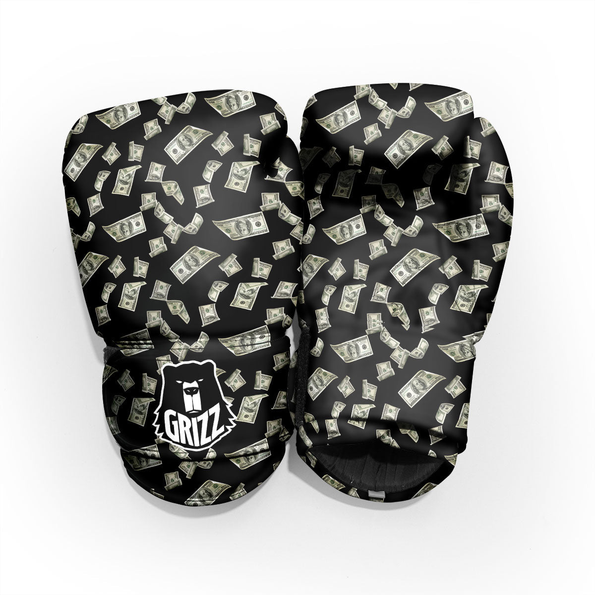 Flying US Dollar Money Print Pro Boxing Glove
