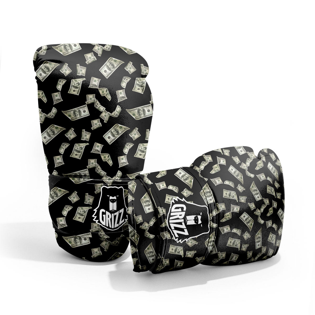 Flying US Dollar Money Print Pro Boxing Glove