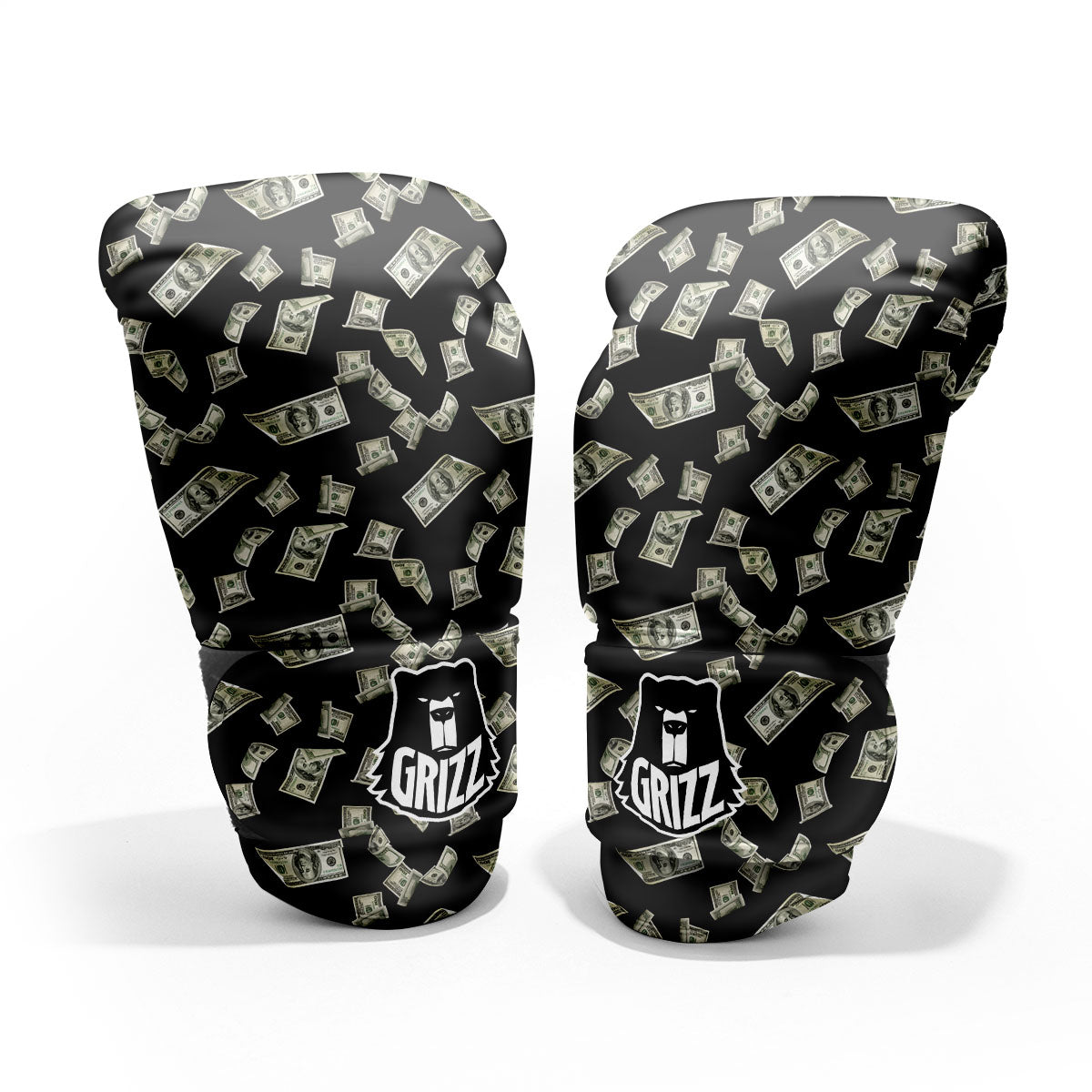 Flying US Dollar Money Print Pro Boxing Glove