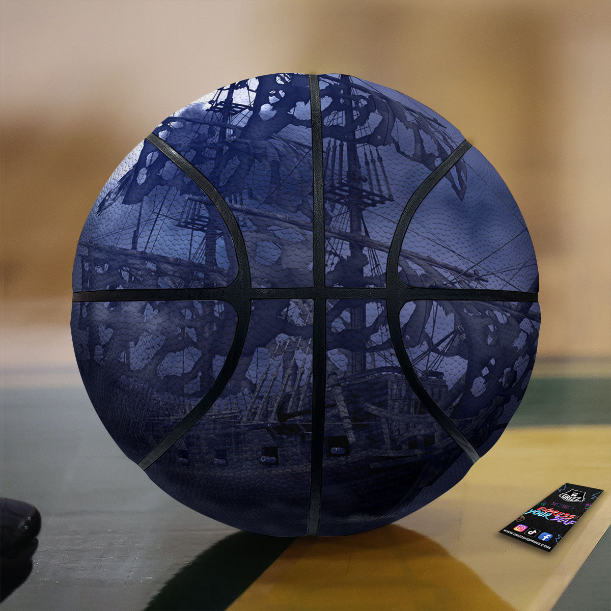 Galaxy Deep Space Light Stardust Print Basketball