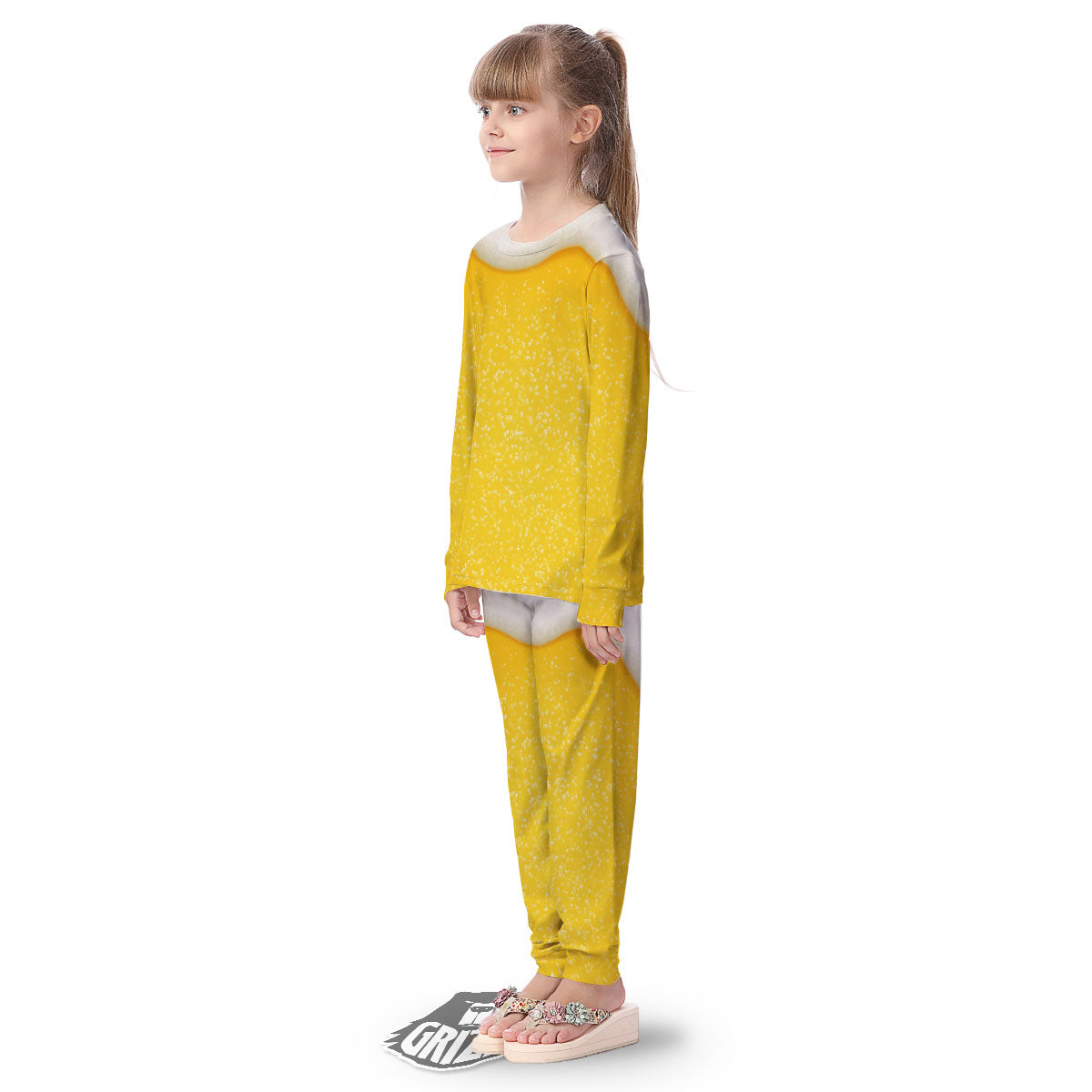 Foam And Beer Print Kid's Pajamas-grizzshop