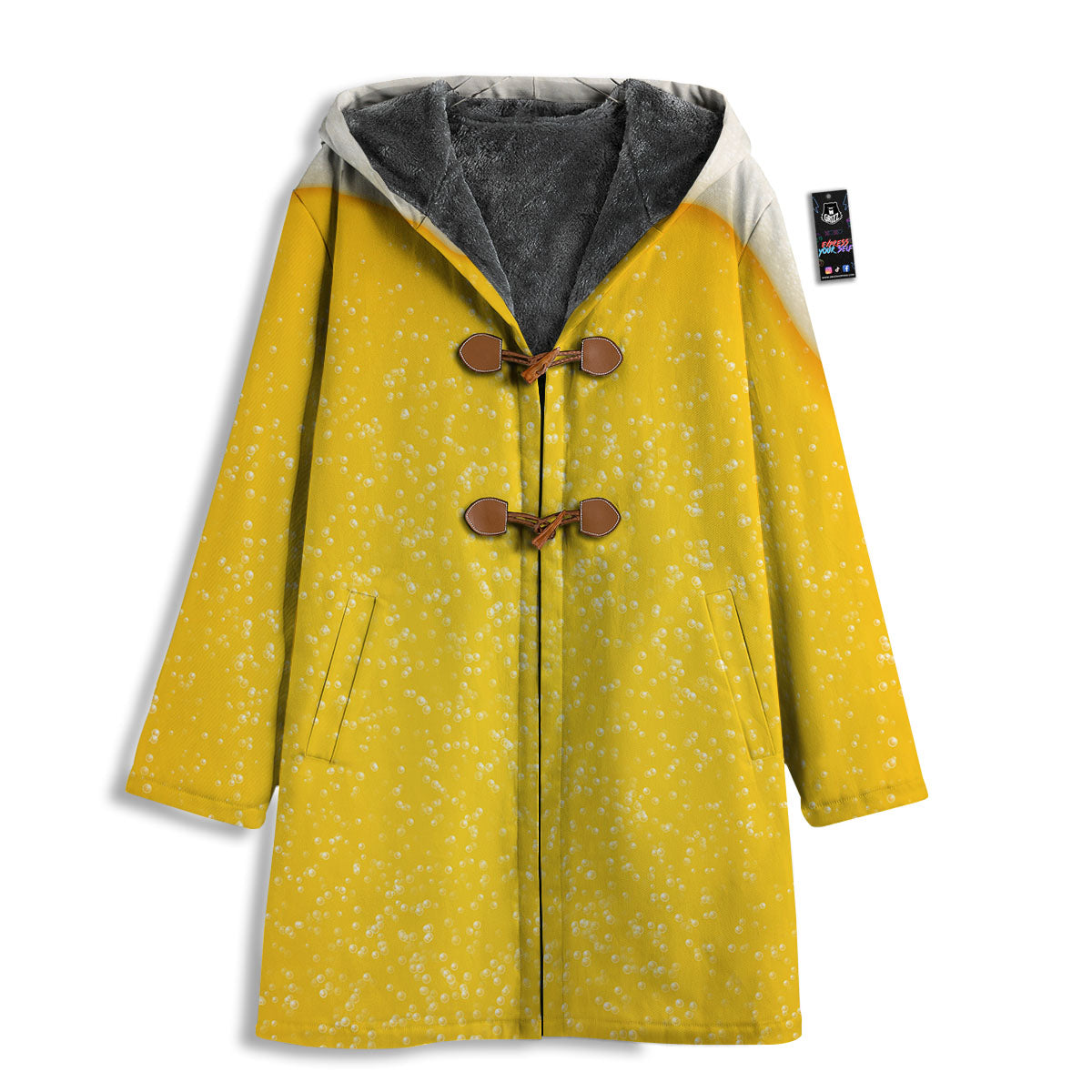 Foam And Beer Print Men's Windbreaker Jacket-grizzshop