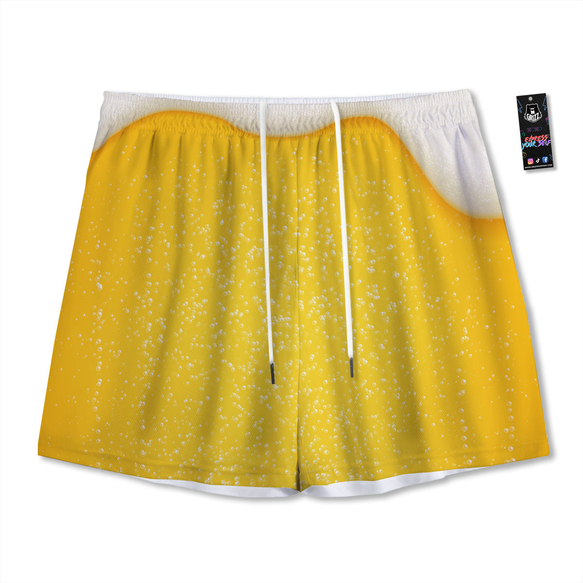 Gingerbread Man Cute Print Pattern Mesh Shorts