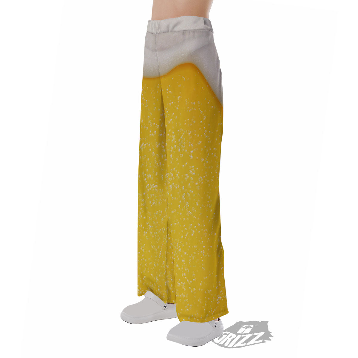 Foam And Beer Print Pajama Pants-grizzshop