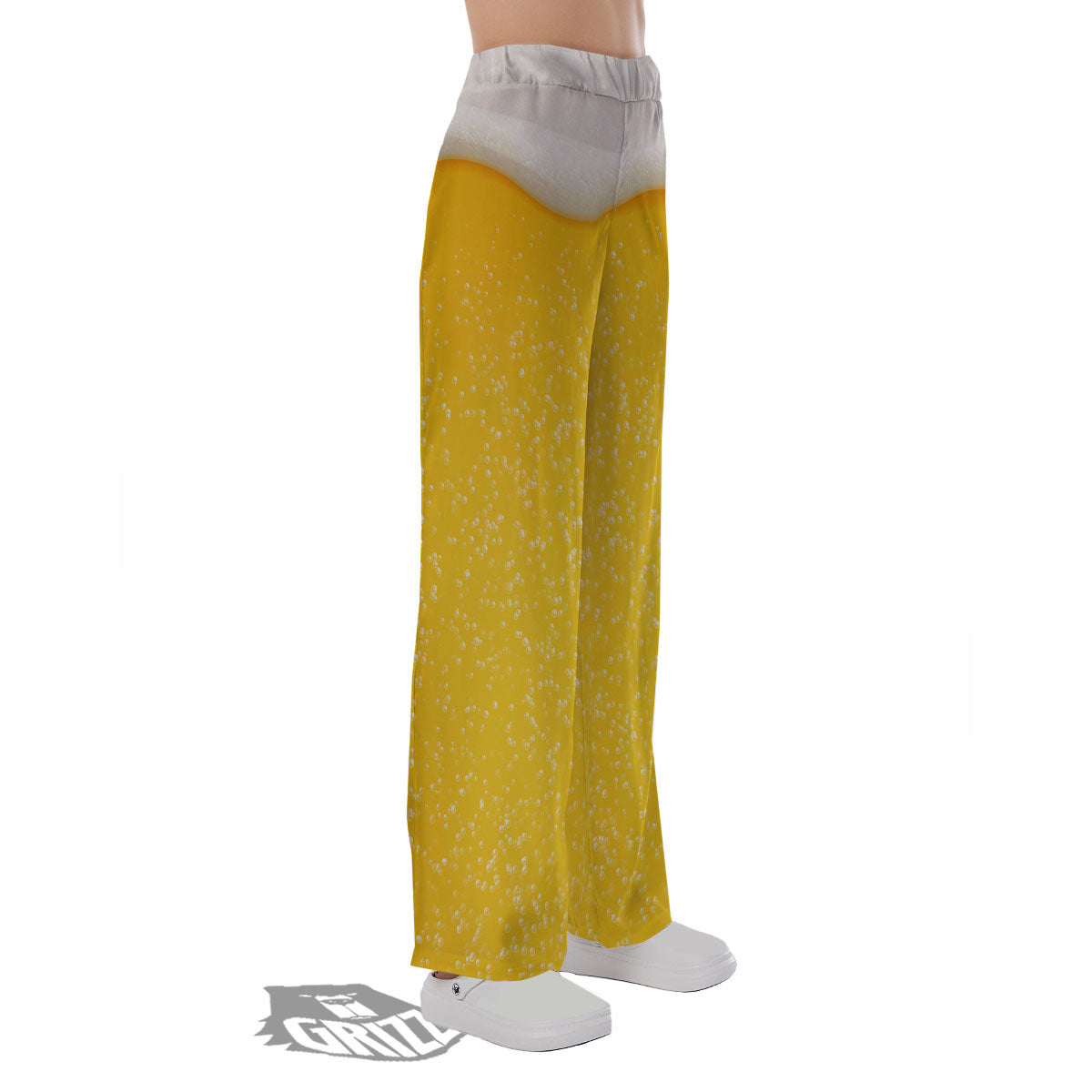 Foam And Beer Print Pajama Pants-grizzshop