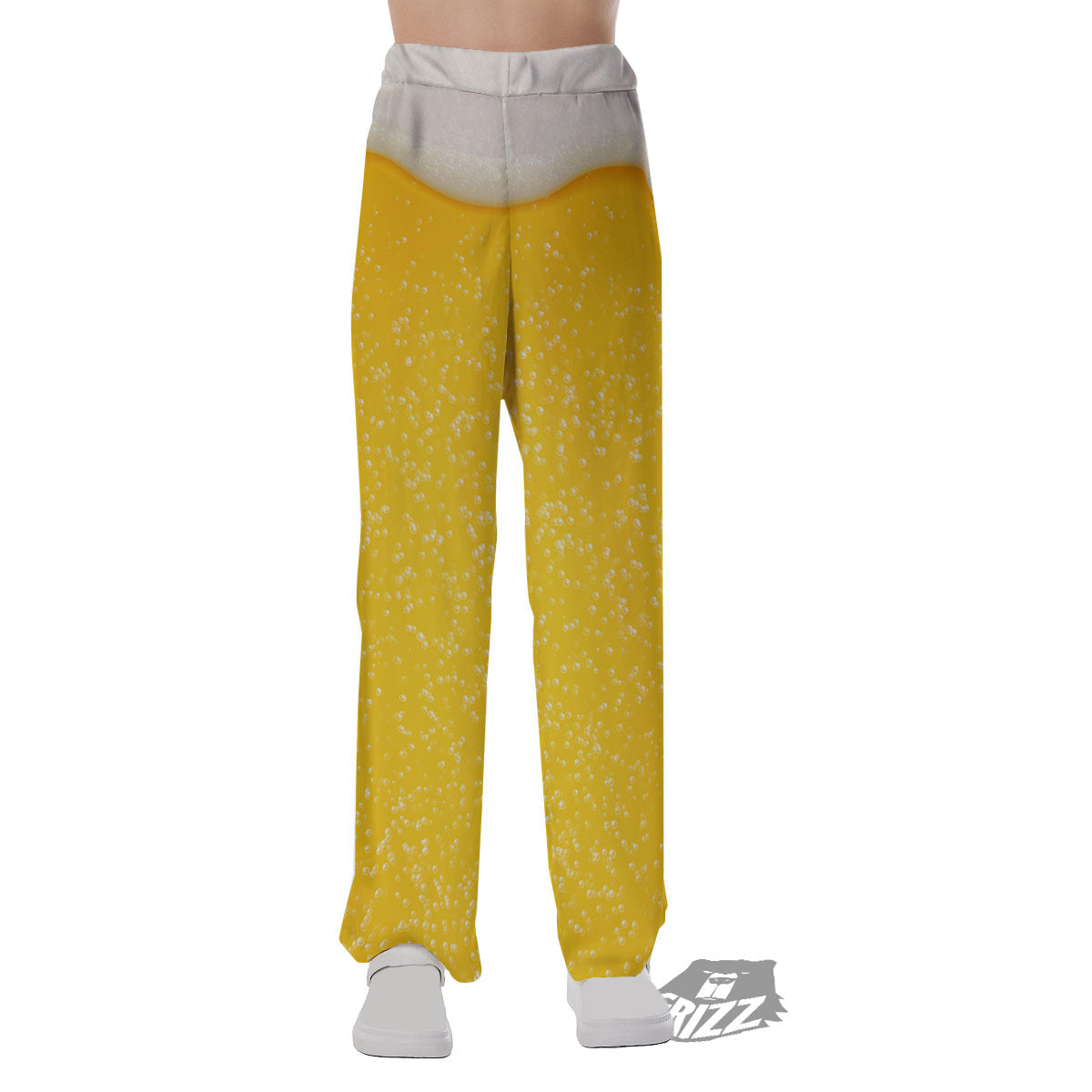 Foam And Beer Print Pajama Pants-grizzshop