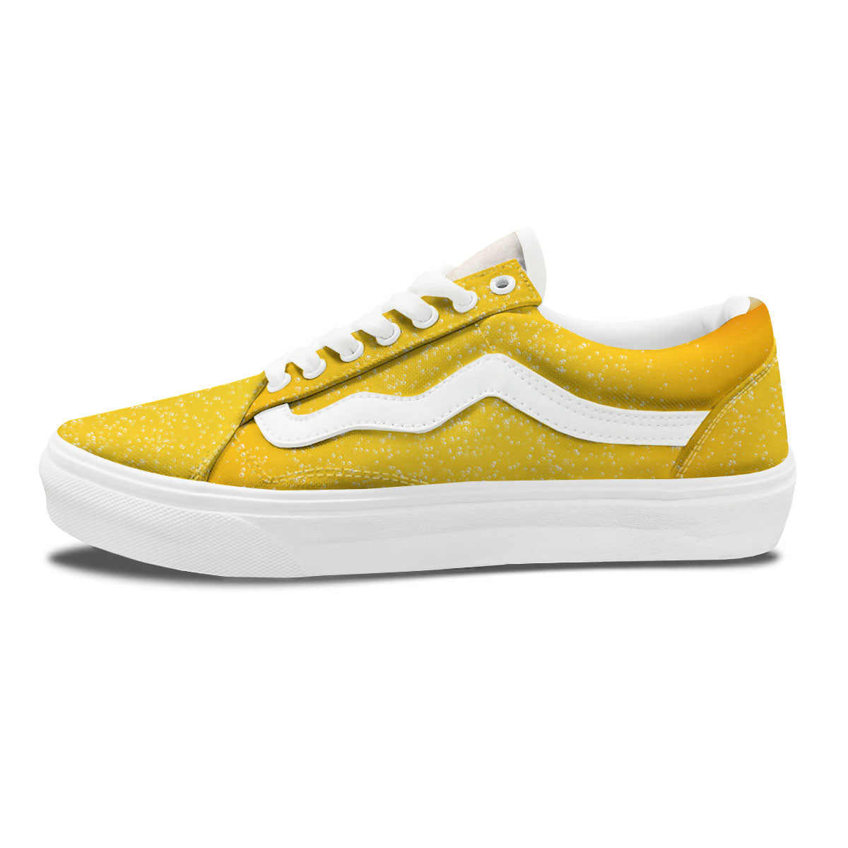 Foam And Beer Print Skate Shoes-grizzshop