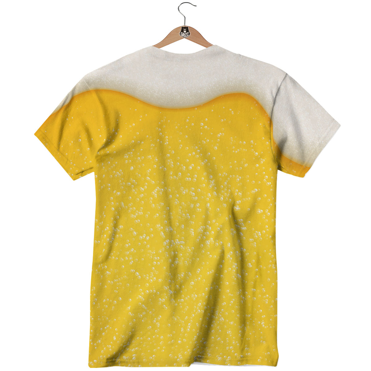 Foam And Beer Print T-Shirt-grizzshop