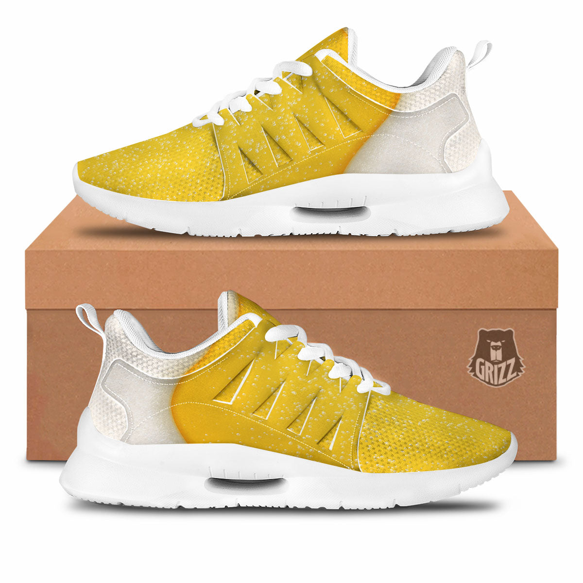 Foam And Beer Print Tennis Shoes-grizzshop