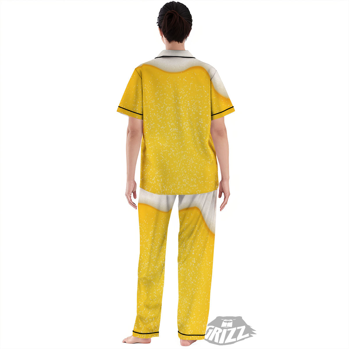 Foam And Beer Print Women's Pajamas Set-grizzshop