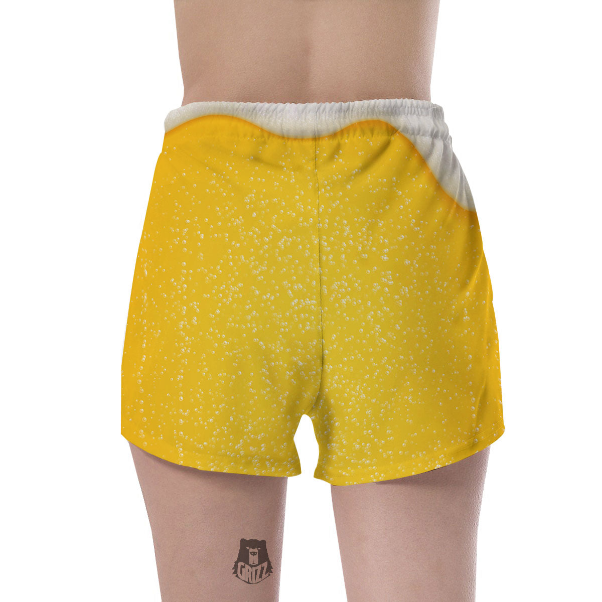 Foam And Beer Print Women's Shorts-grizzshop