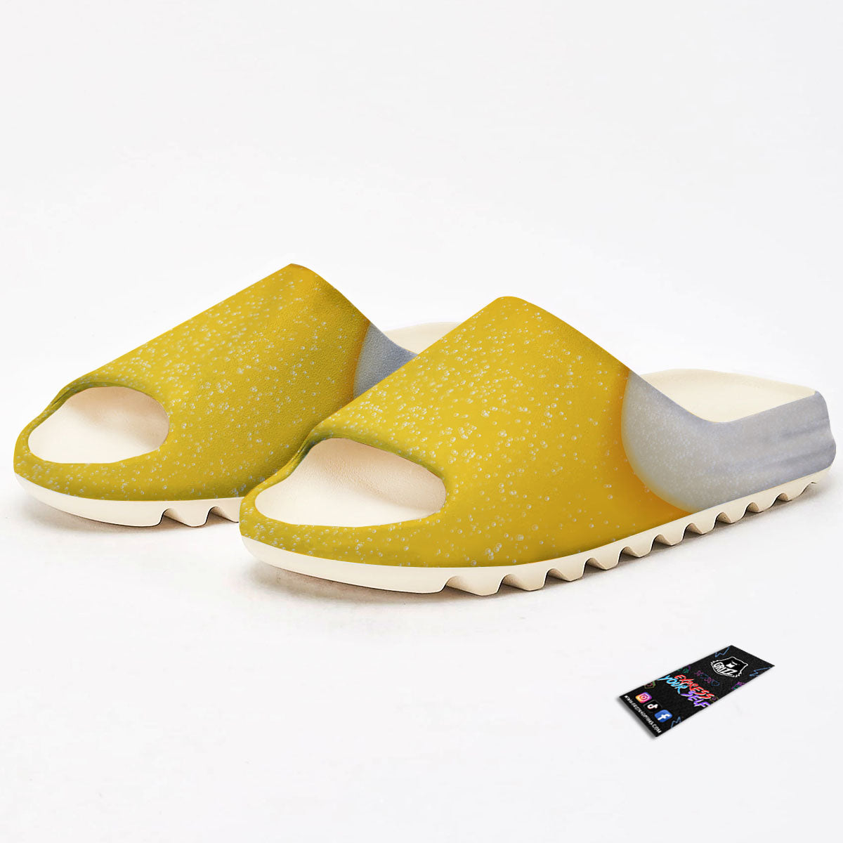 Foam And Beer Print Sandals-grizzshop