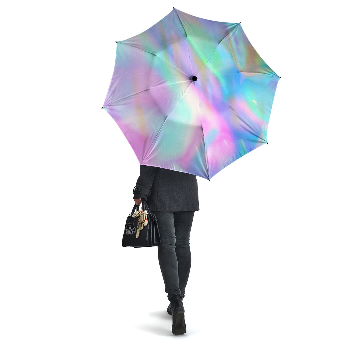 Foil Holographic Print Umbrella-grizzshop