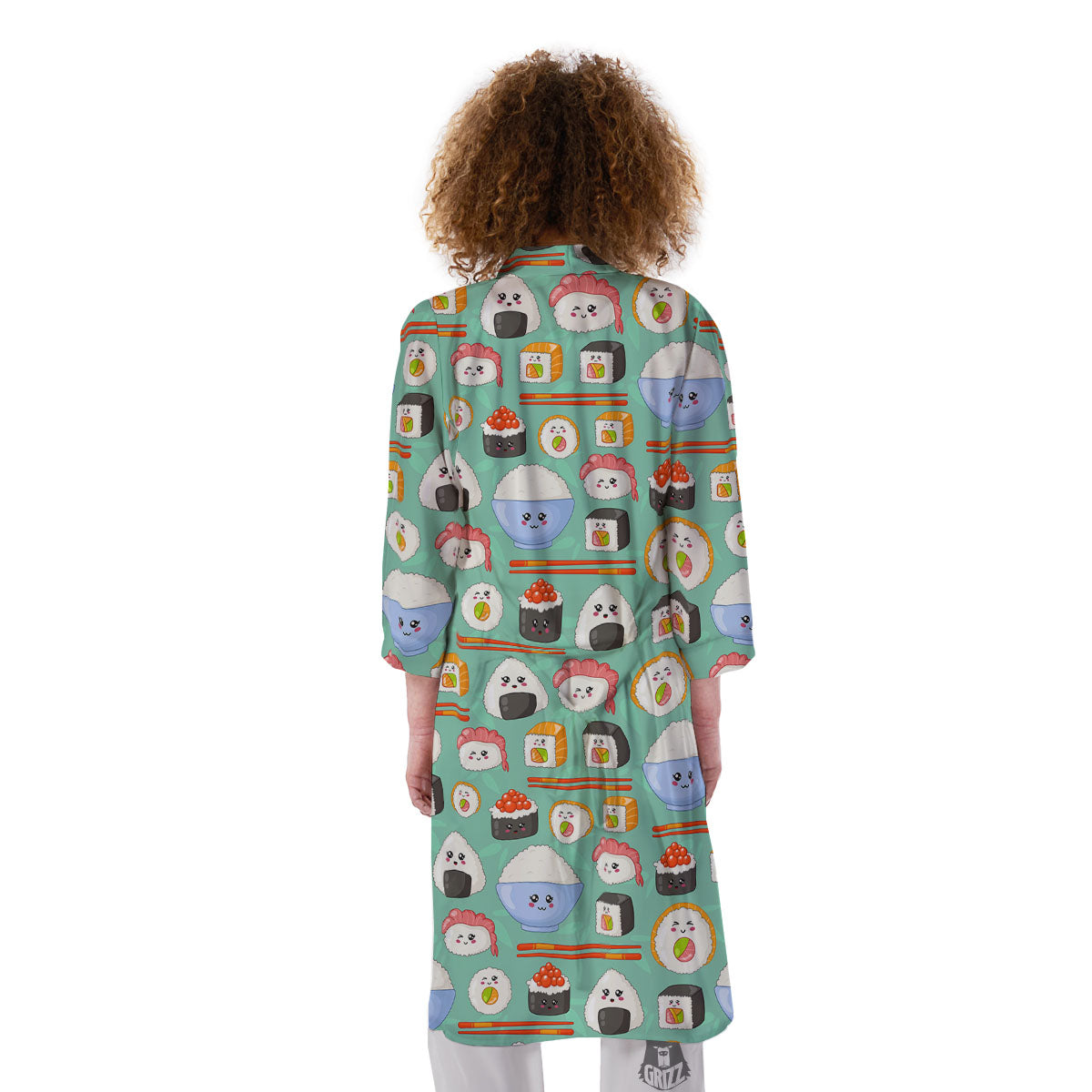 Food Japanese Print Pattern Kimono-grizzshop