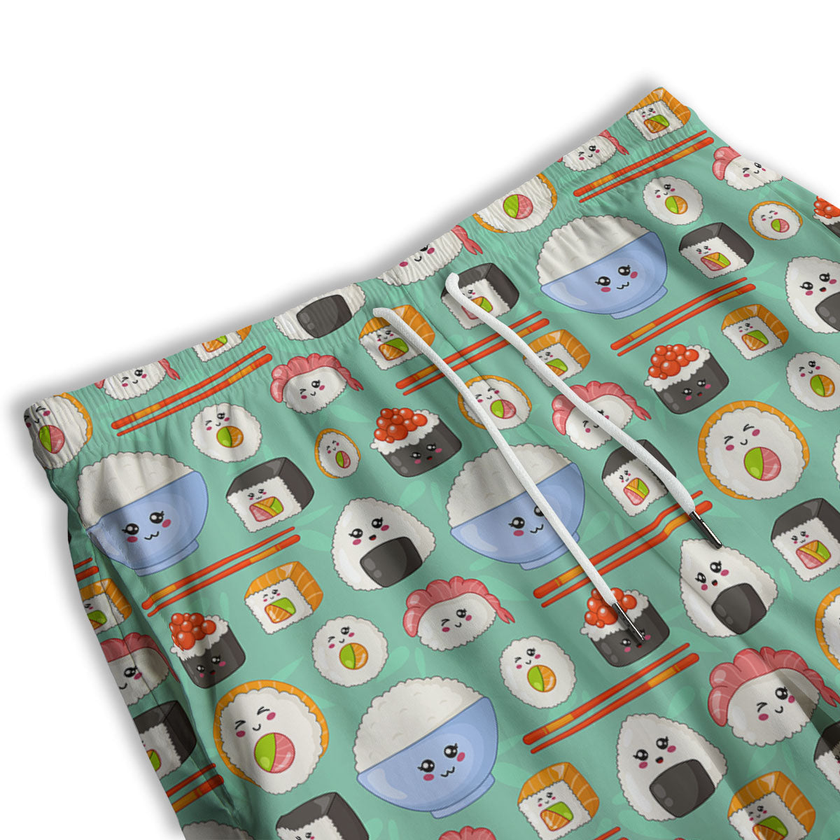 Food Japanese Print Pattern Men's Athletic Shorts