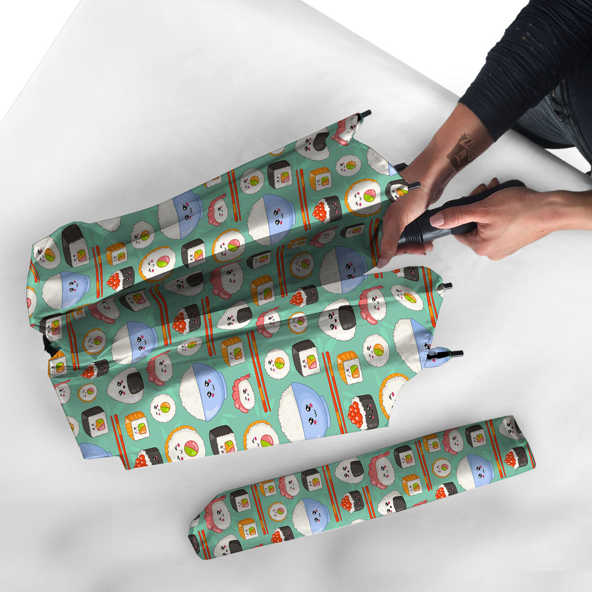 Food Japanese Print Pattern Umbrella-grizzshop